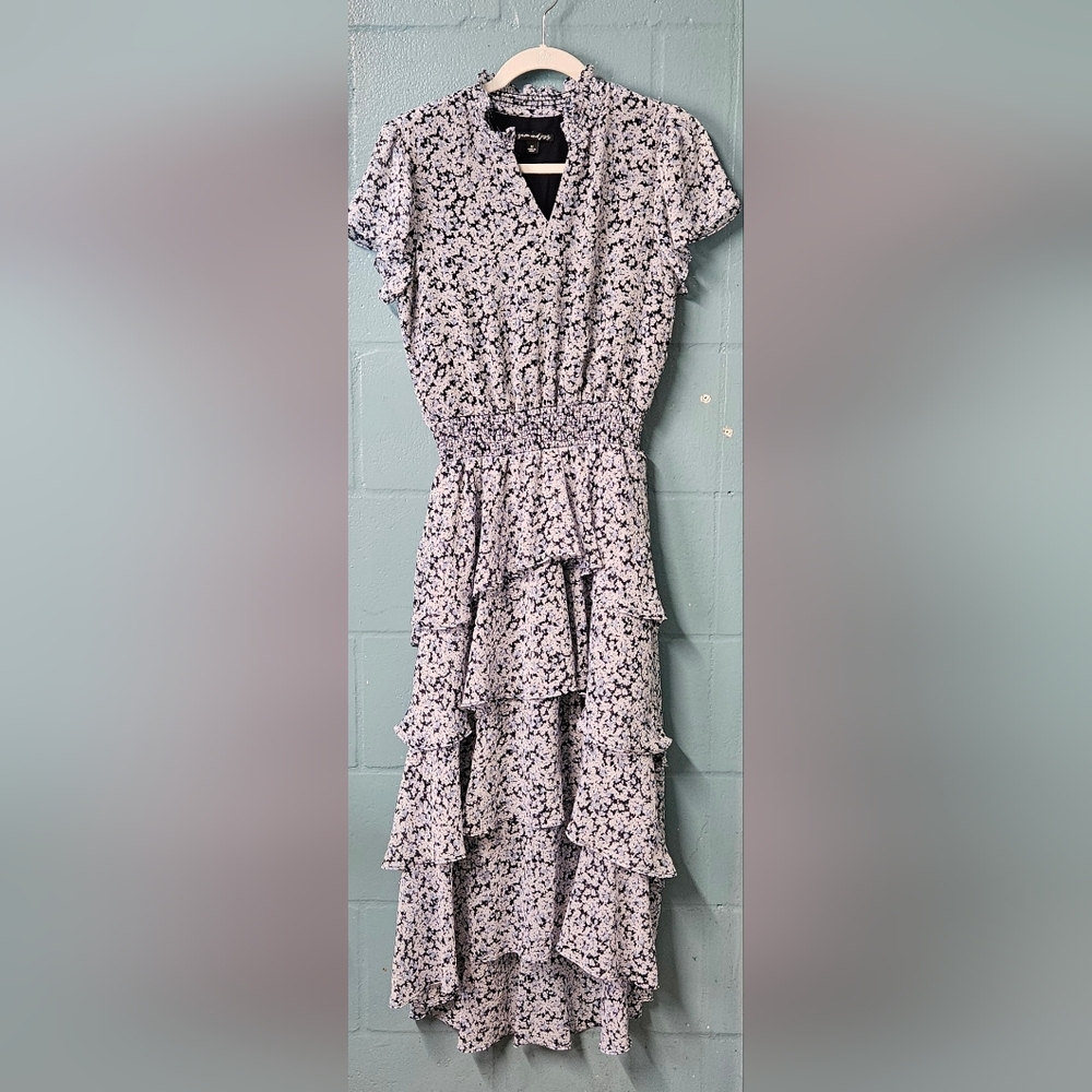 PRICE FIRM! Sam And Jess Floral Ruffle Maxi Dress